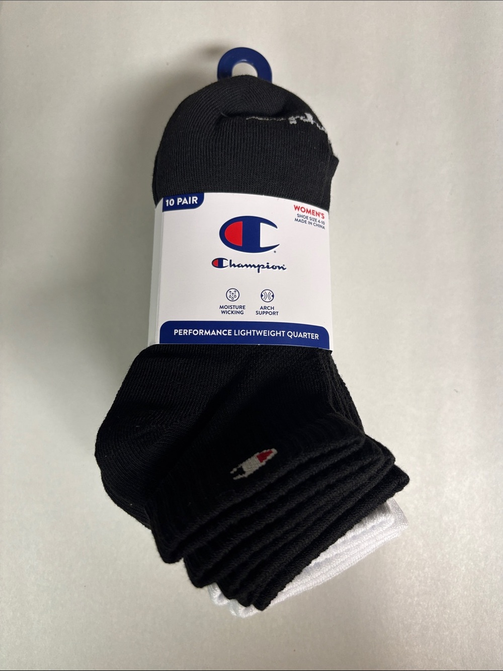 New Champion Socks Women’s 10 Pair Performance Quarter Socks Casual Activewear